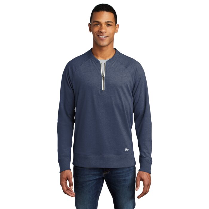 Sueded Cotton Blend 1/4 Zip Pullover Thumbnail